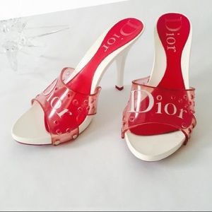 ISO Pink Dior Jelly Mules